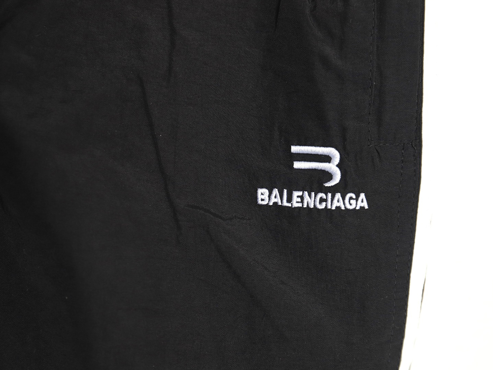 Balenciaga double hook embroidered colorblock trousers
