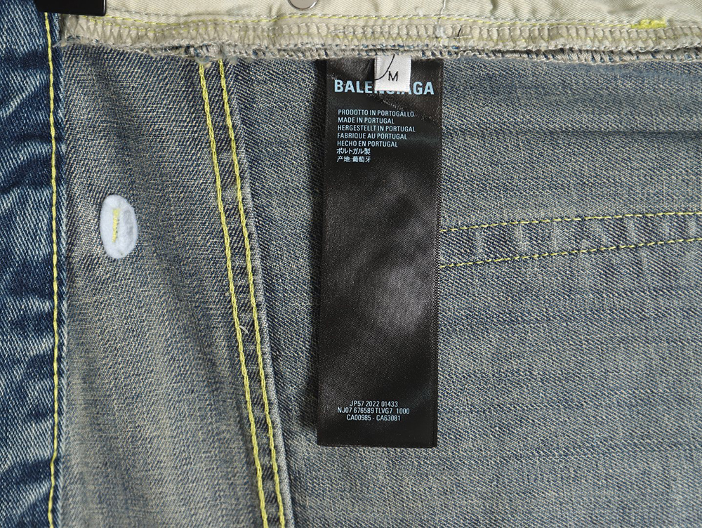 Balenciaga panelled denim trousers