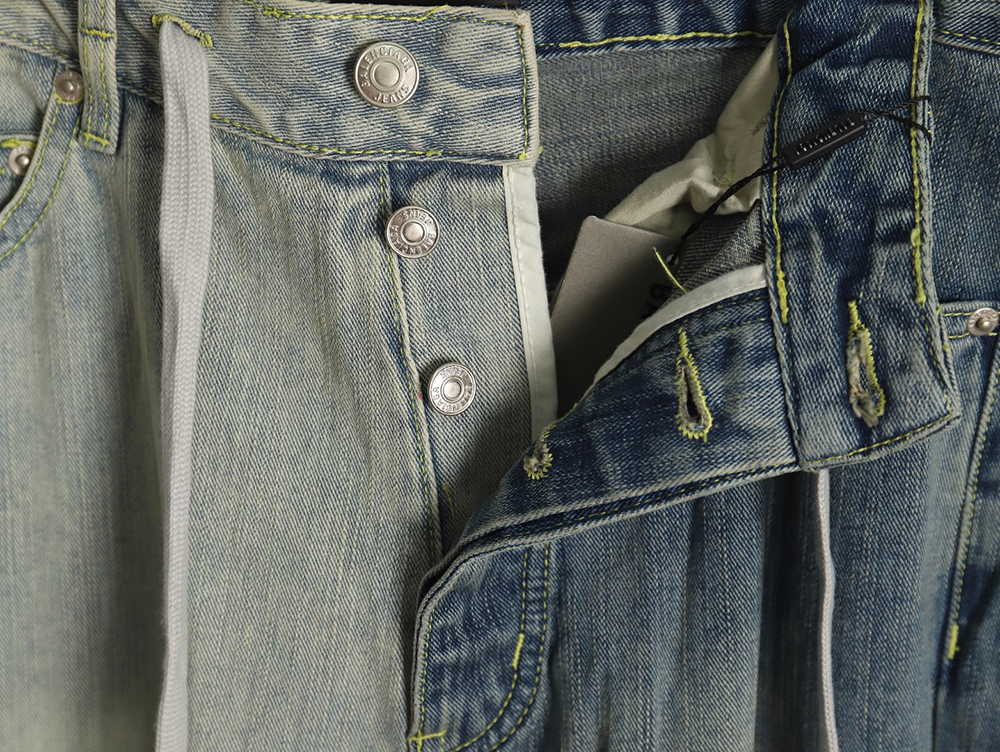 Balenciaga panelled denim trousers