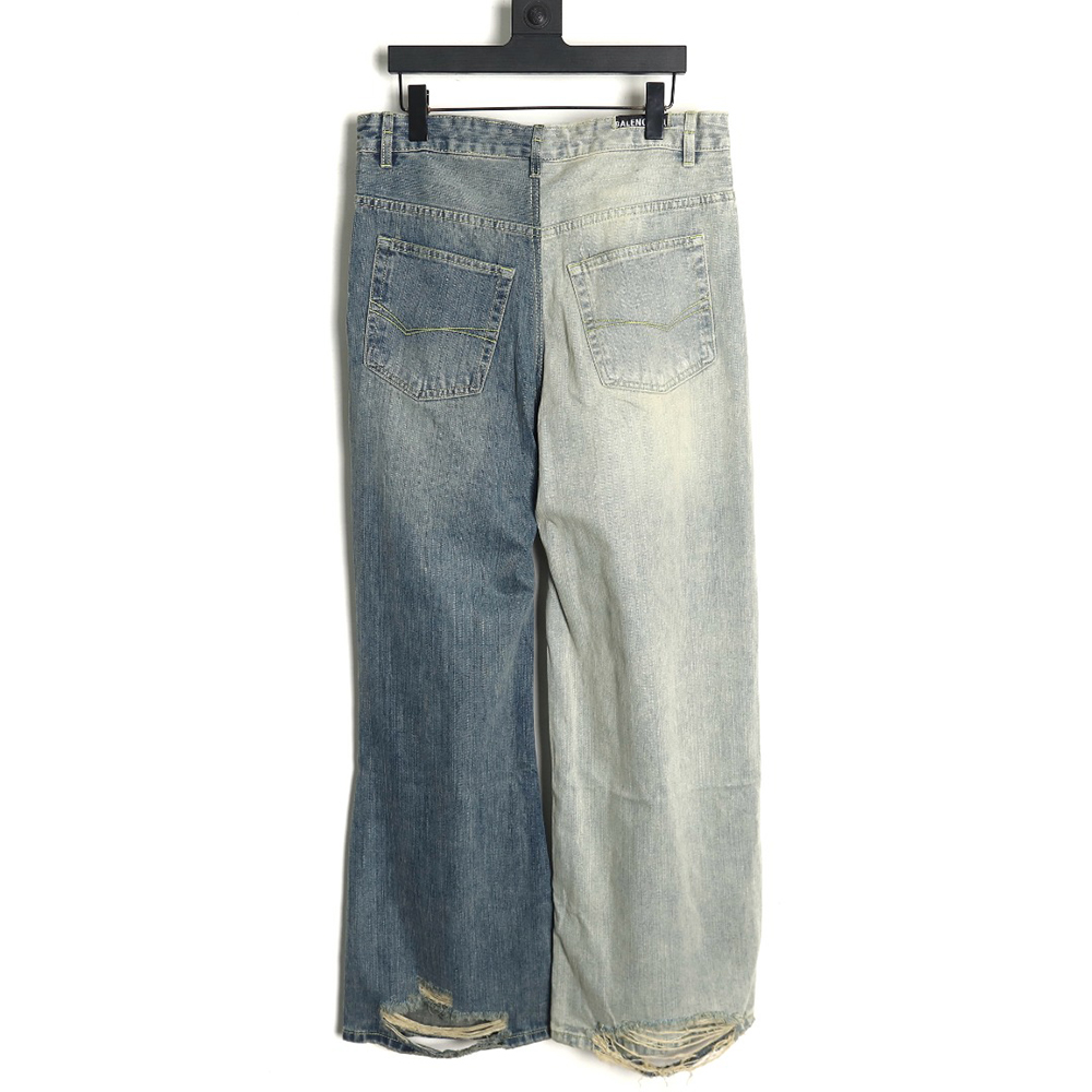 Balenciaga panelled denim trousers