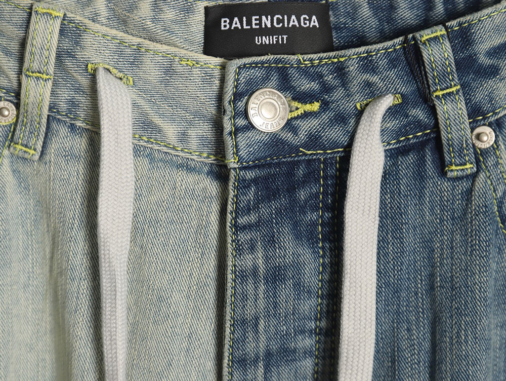 Balenciaga panelled denim trousers
