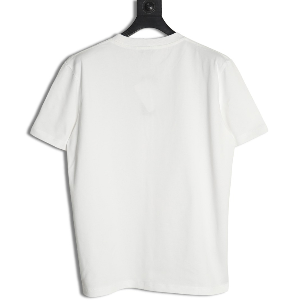 Dior cursive embroidered letters short-sleeved T-shirt