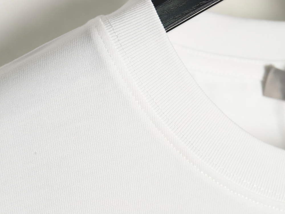 Dior cursive embroidered letters short-sleeved T-shirt