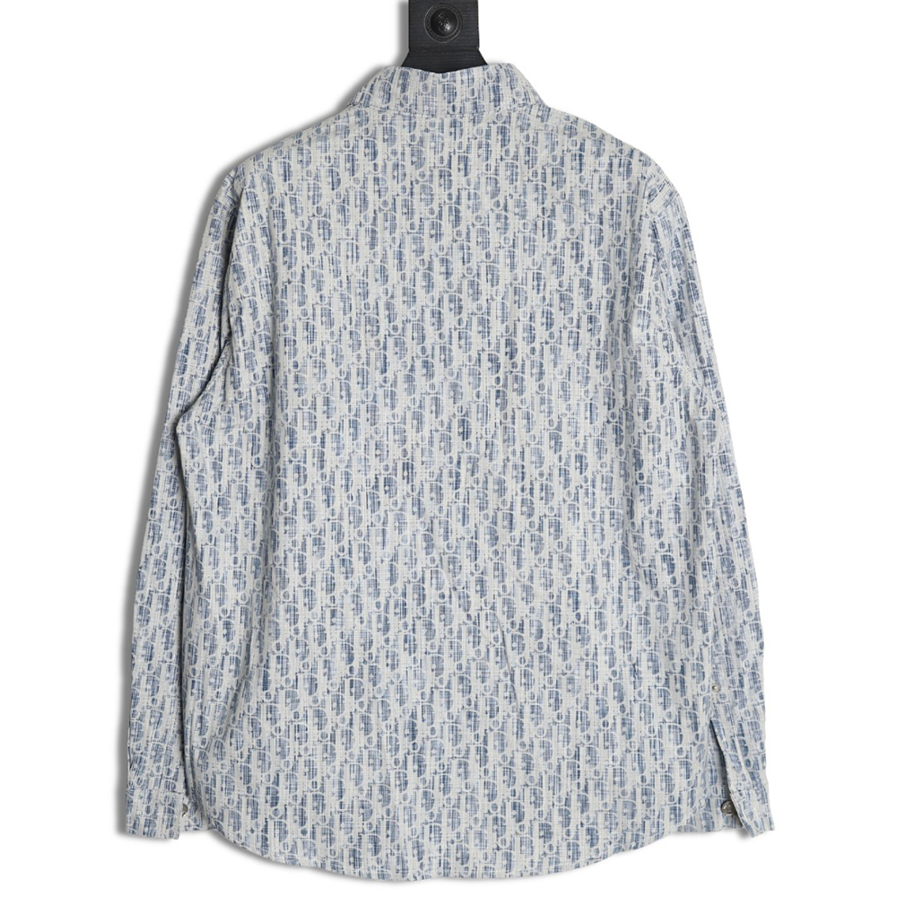 Dior classic all over print monogram denim shirt jacket