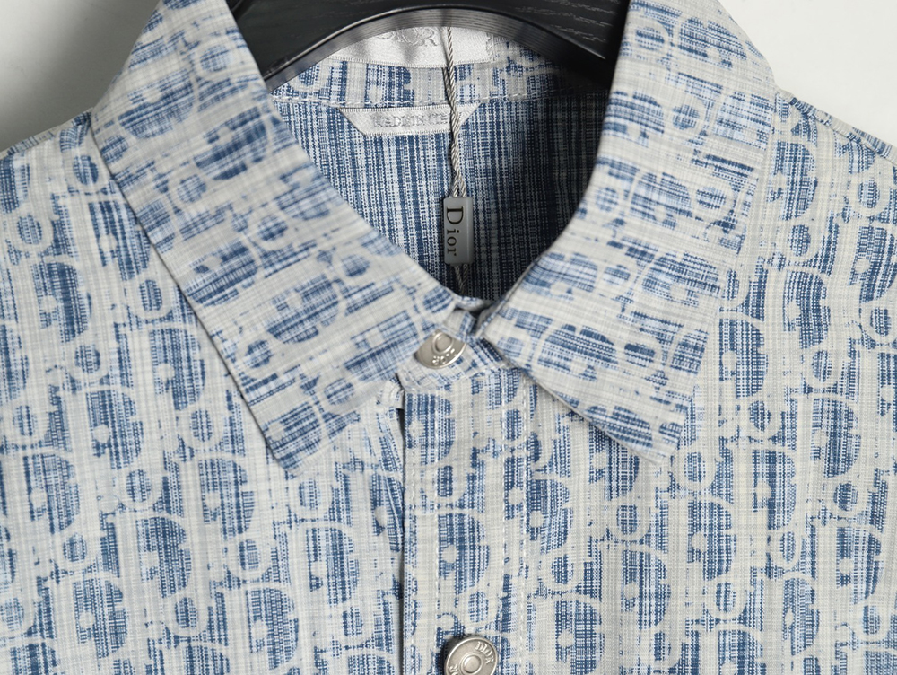 Dior classic all over print monogram denim shirt jacket