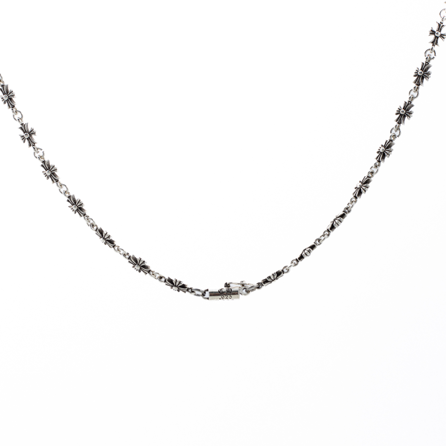 Chrome Hearts Silver Cross Pendant Necklace G9315