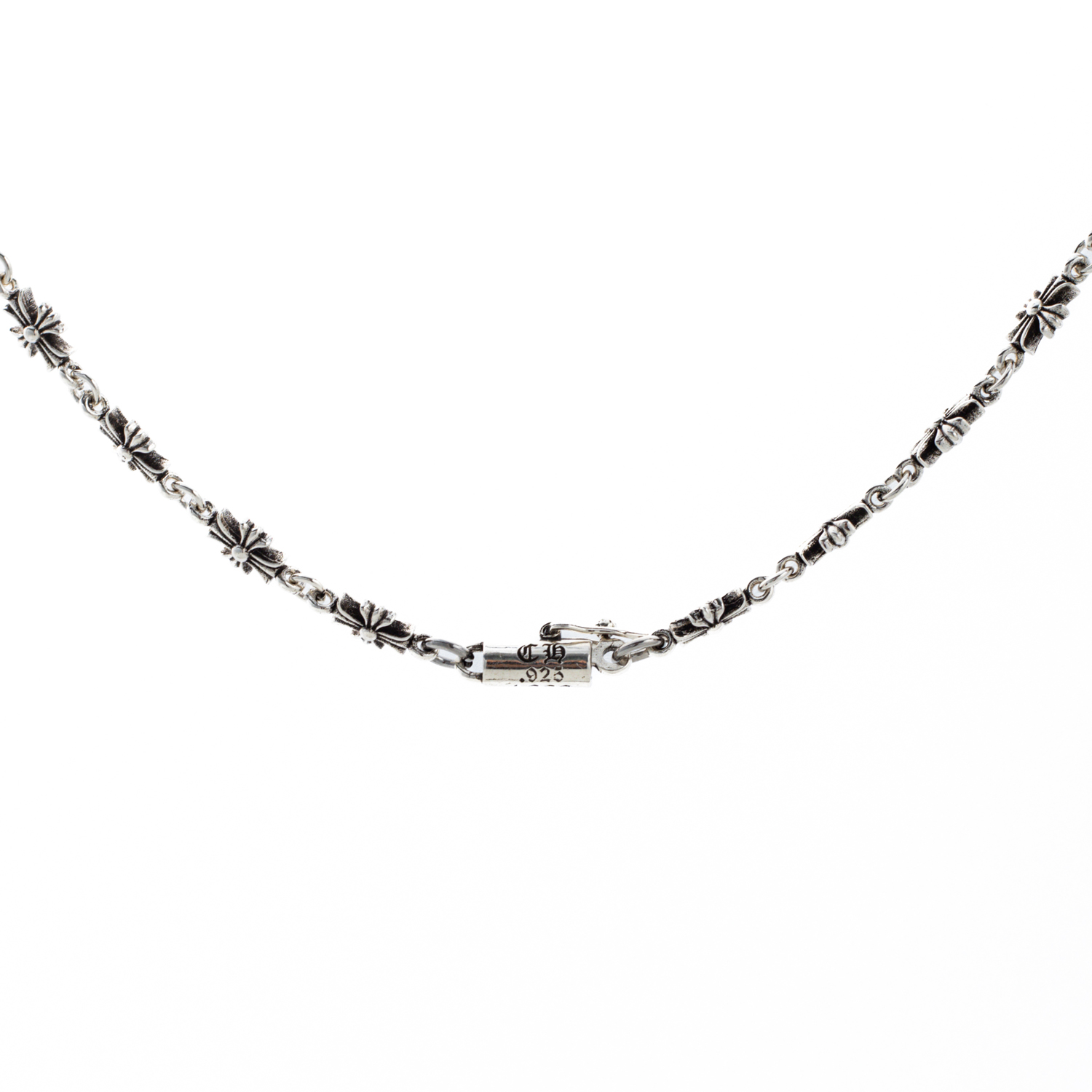 Chrome Hearts Silver Cross Pendant Necklace G9315