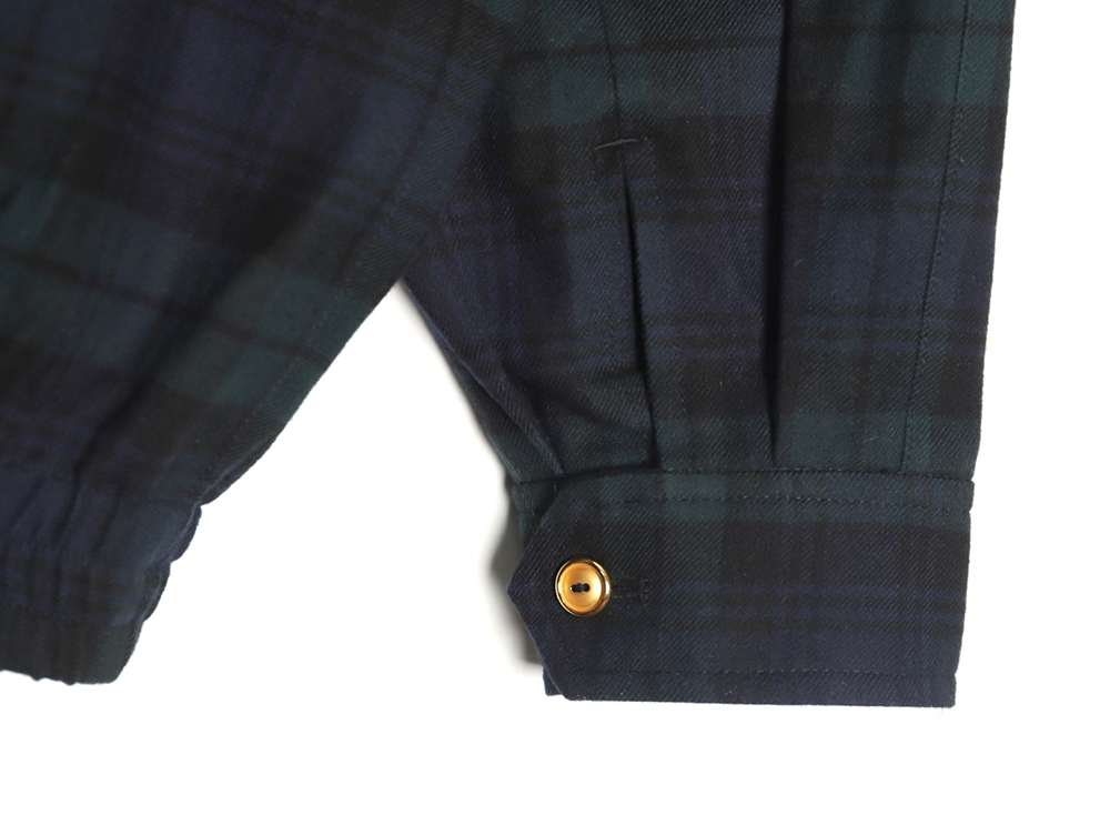 Miu Miu Green Check Wool Plaid Jacket