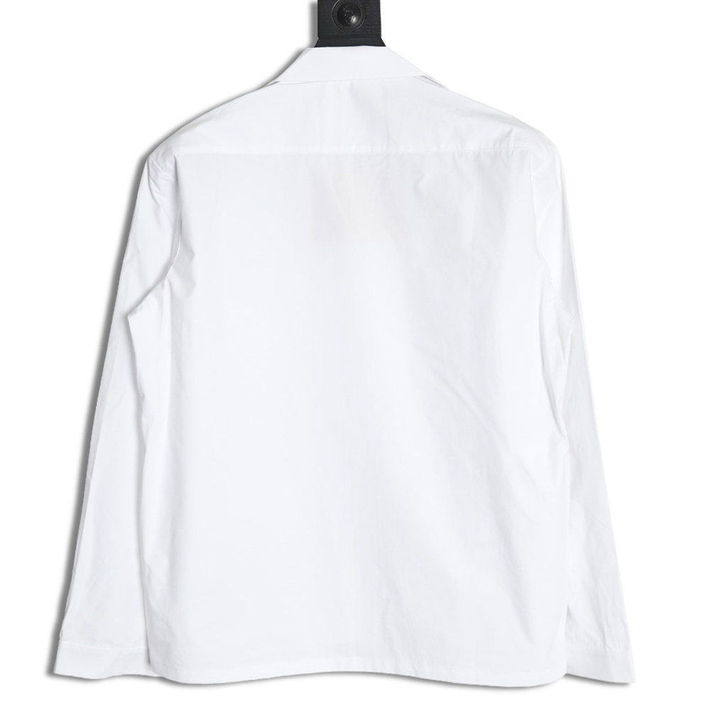 Miu Miu poplin pocket lapel long sleeve shirt