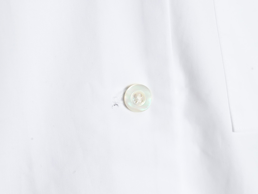 Miu Miu poplin pocket lapel long sleeve shirt