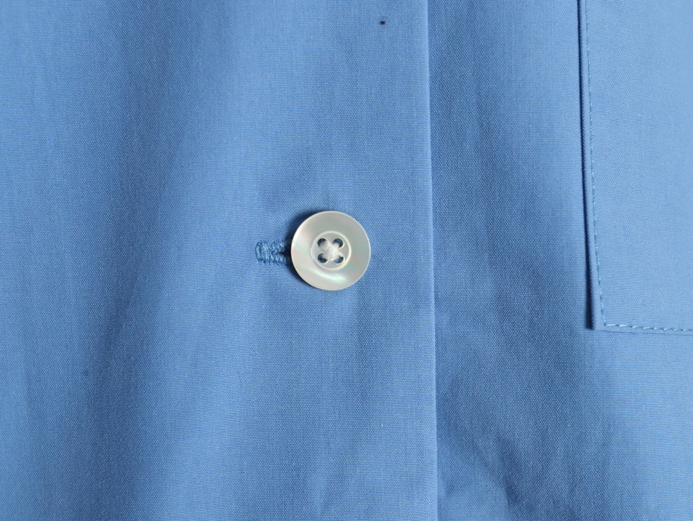 Miu Miu poplin pocket lapel long sleeve shirt TSK1