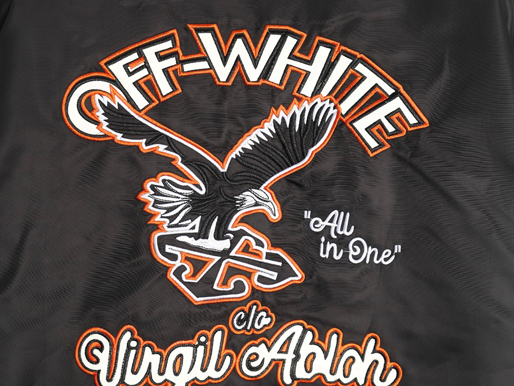 Off-White Golf Capsule Arrow Logo Baseball Jacket