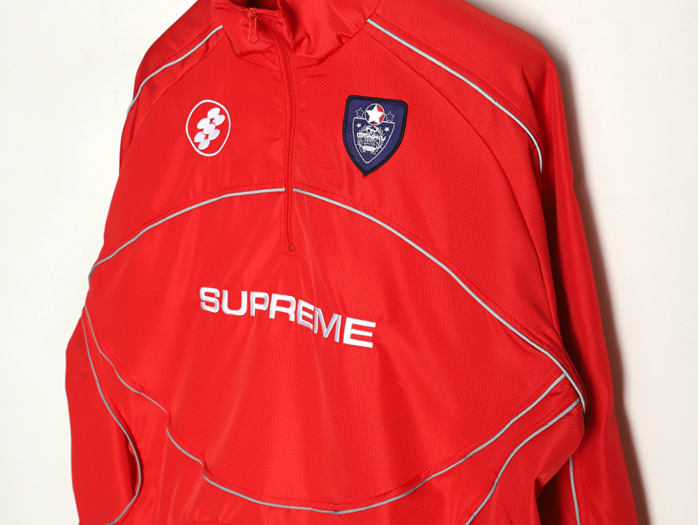 Supreme 3M reflective half-zip pullover jacket