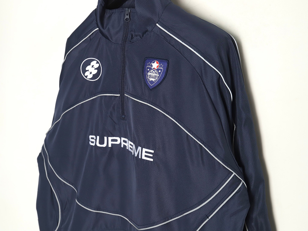Supreme 3M reflective half-zip pullover jacket TSK1
