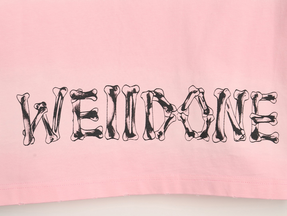We11 Done cute heart skull gradient print long sleeve T-shirt