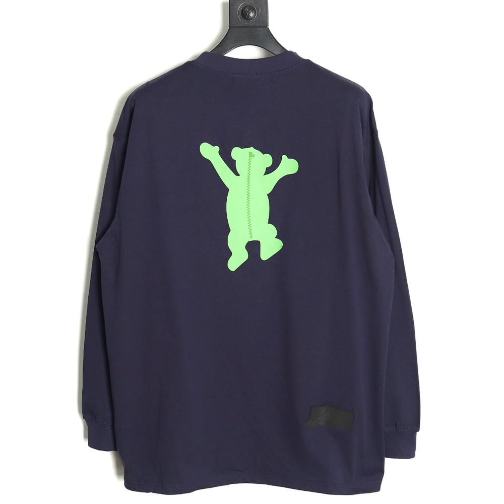 We11 Done Double-sided cute bear print long sleeves