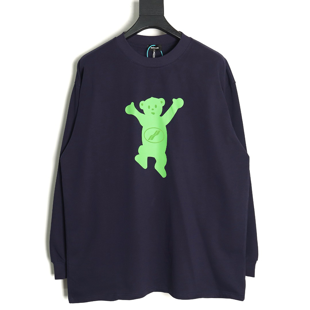 We11 Done Double-sided cute bear print long sleeves