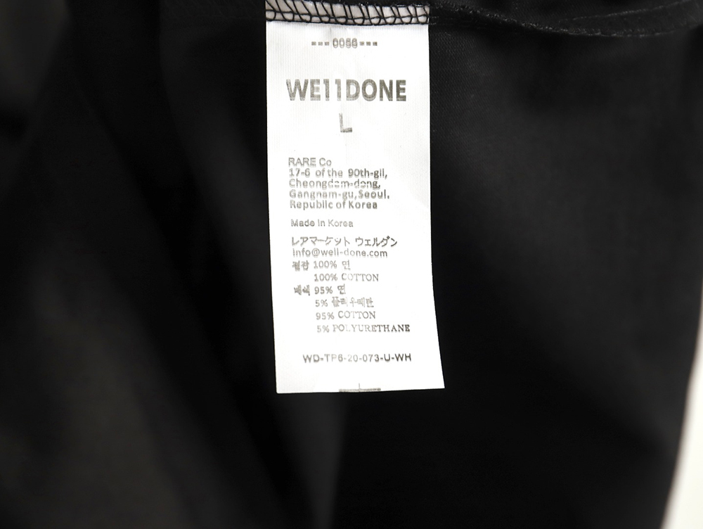 We11 Done Double-sided cute bear print long sleeves TSK1