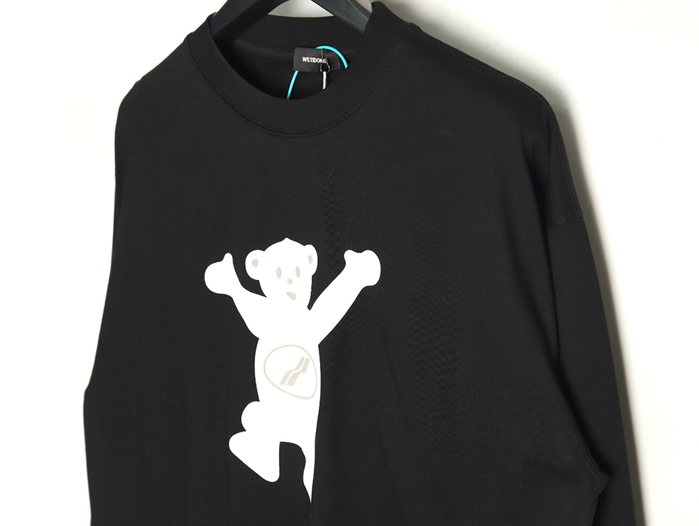 We11 Done Double-sided cute bear print long sleeves TSK1