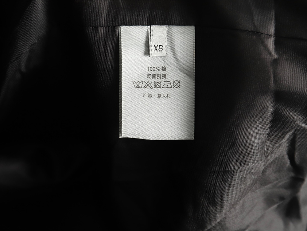 Dior patchwork letter embroidery hooded trench coat TSK1