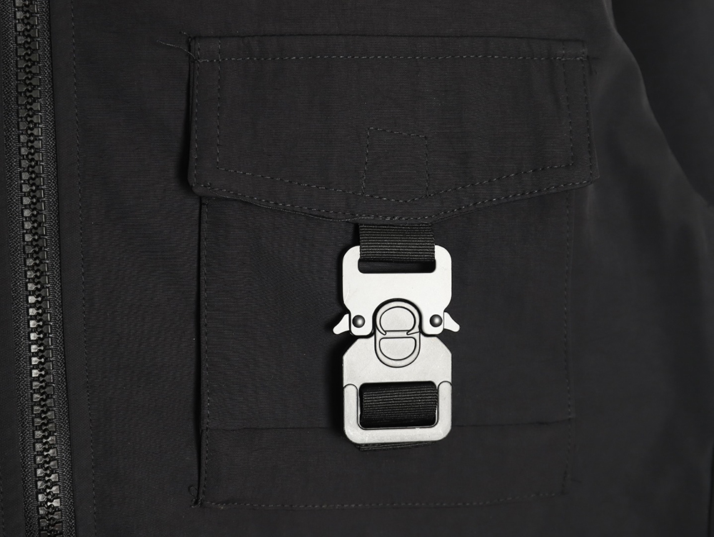 Dior patchwork letter embroidery hooded trench coat TSK1