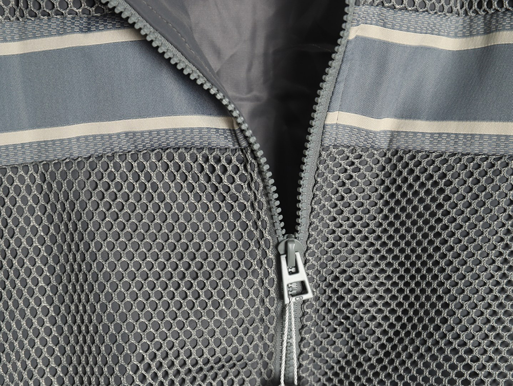 Dior mesh webbing baseball jacket