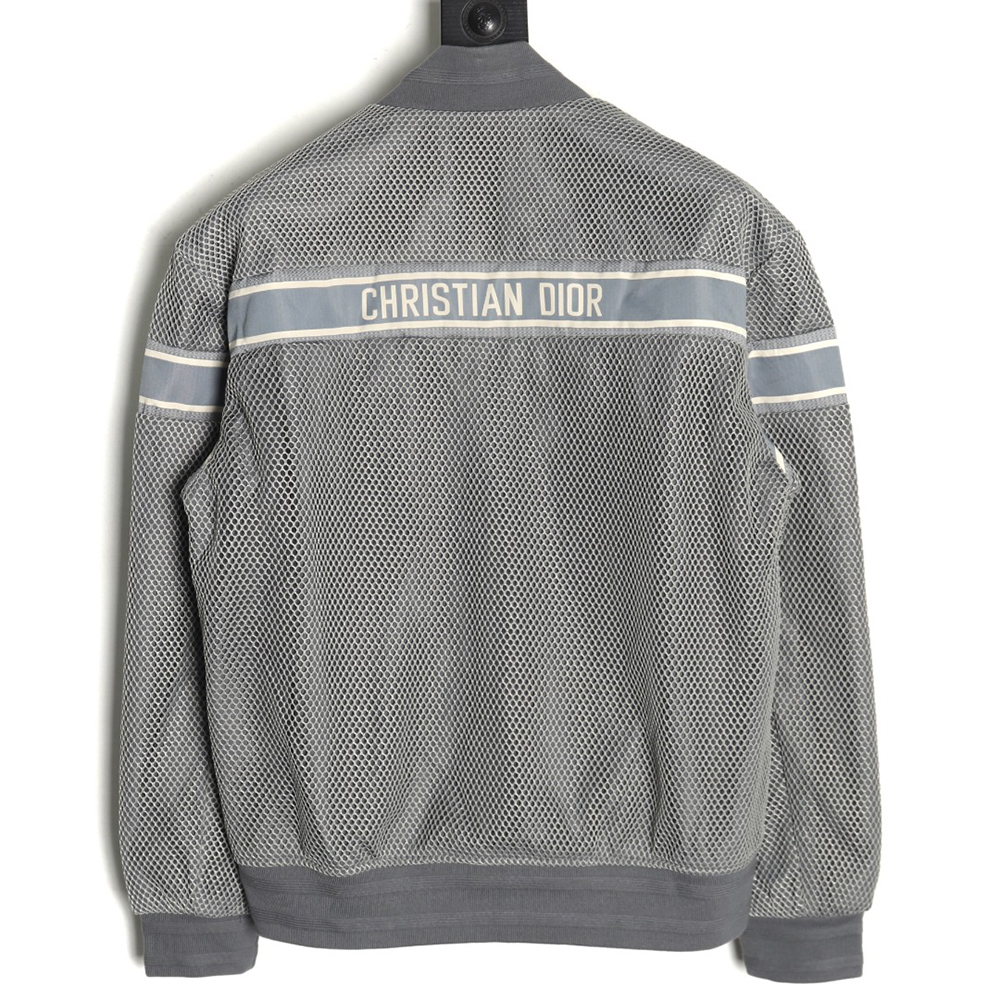 Dior mesh webbing baseball jacket