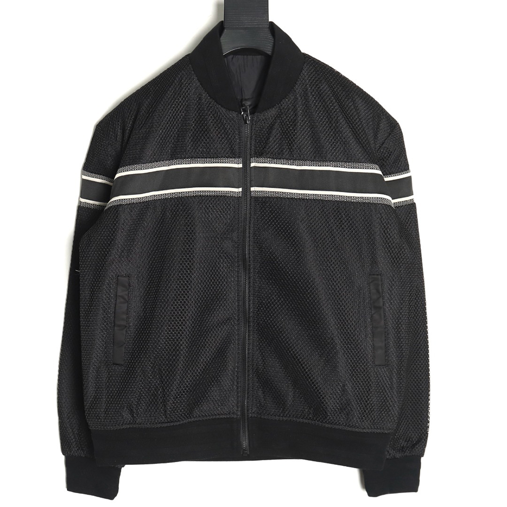 Dior mesh webbing baseball jacket TSK1