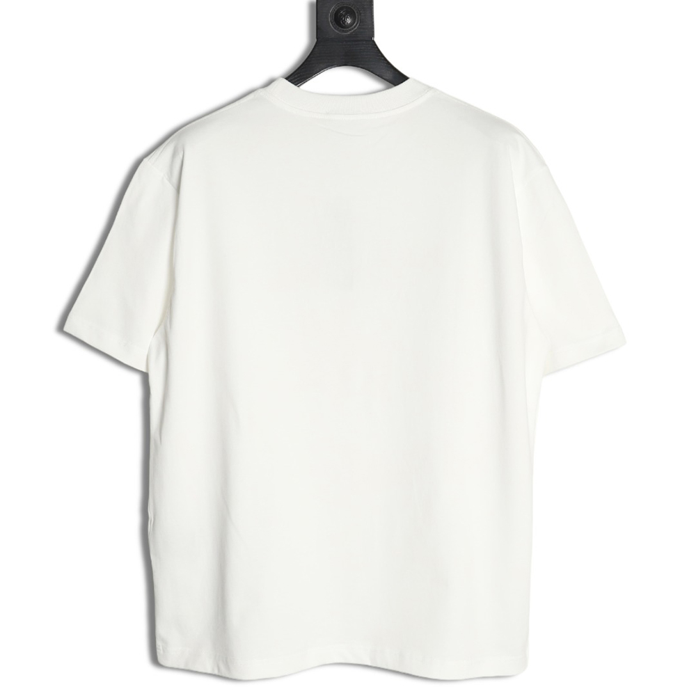 Dior lettering embroidered short sleeve T-shirt