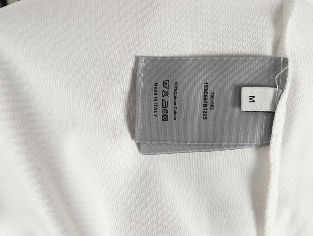 Dior lettering embroidered short sleeve T-shirt
