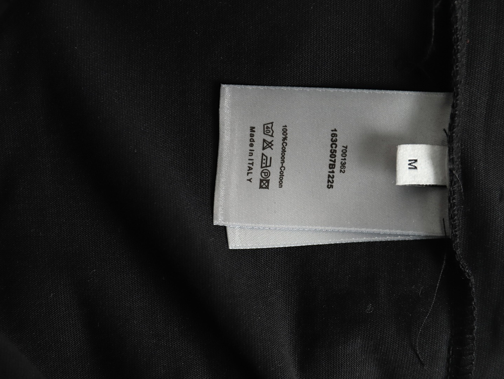 Dior lettering embroidered short sleeve T-shirt