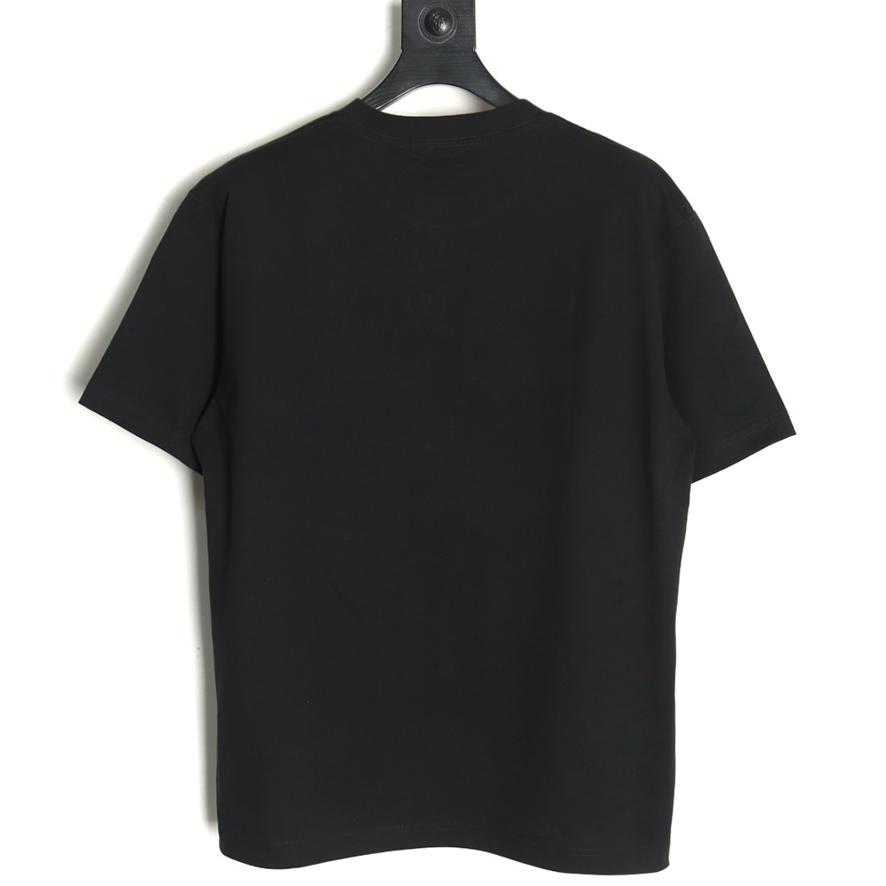 Dior lettering embroidered short sleeve T-shirt
