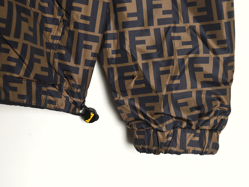 Fendi monogram FF full print double-sided windbreaker zipper jacket