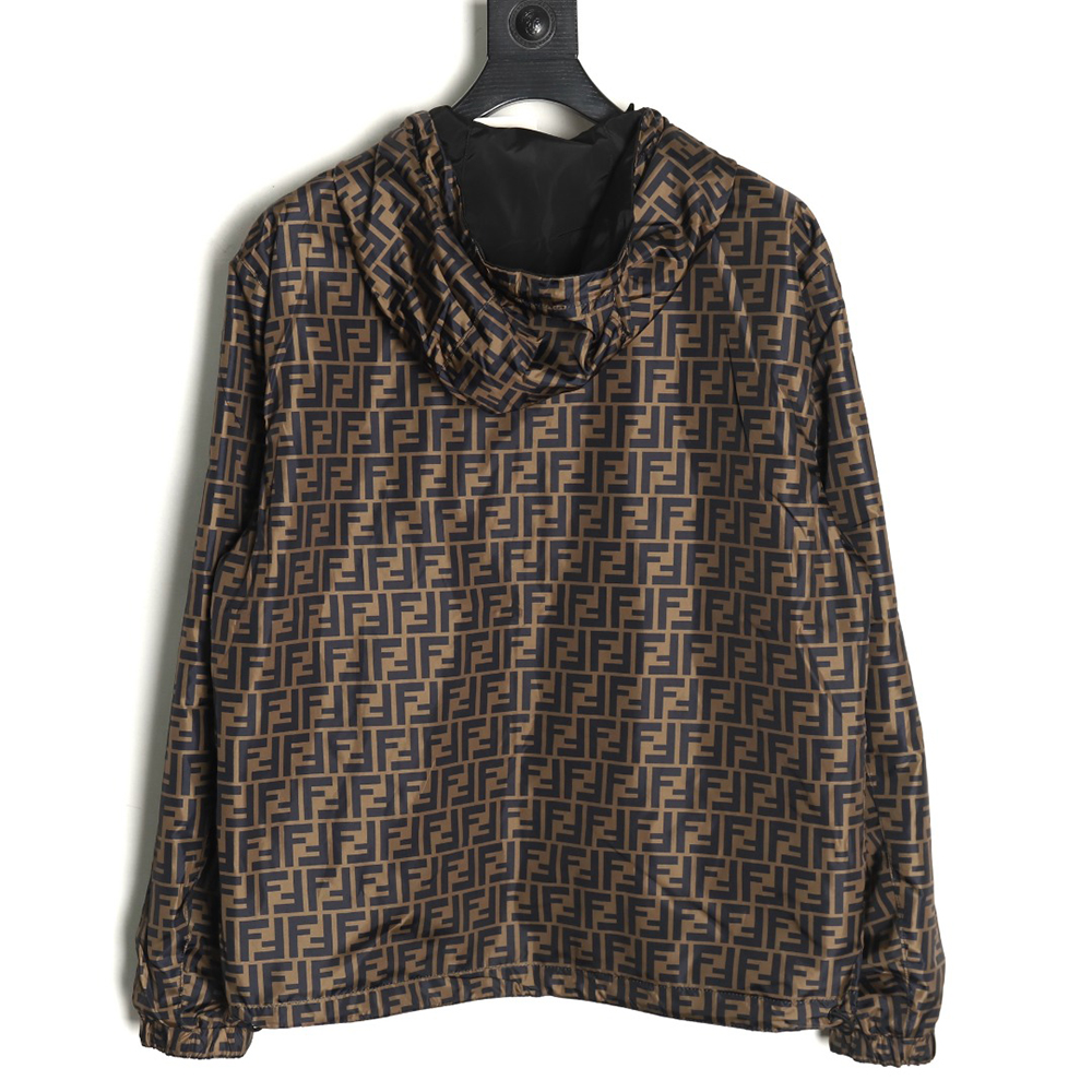 Fendi monogram FF full print double-sided windbreaker zipper jacket