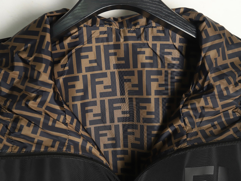 Fendi monogram FF full print double-sided windbreaker zipper jacket