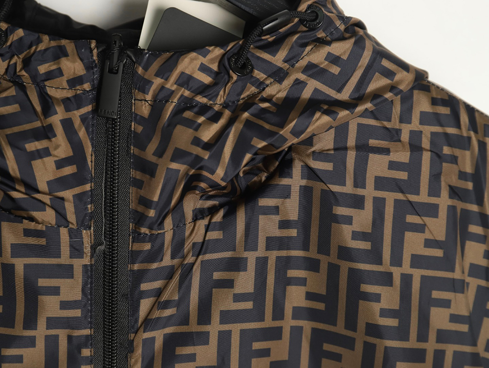 Fendi monogram FF full print double-sided windbreaker zipper jacket