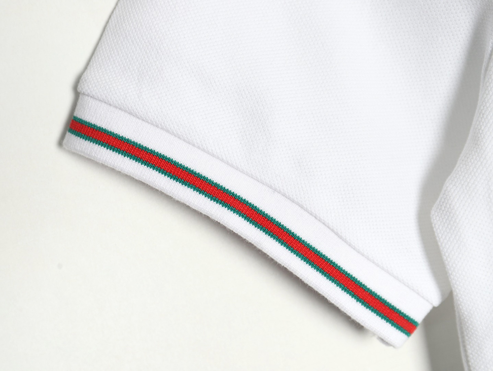 Gucci Neck Lettering Short Sleeve Polo Shirt