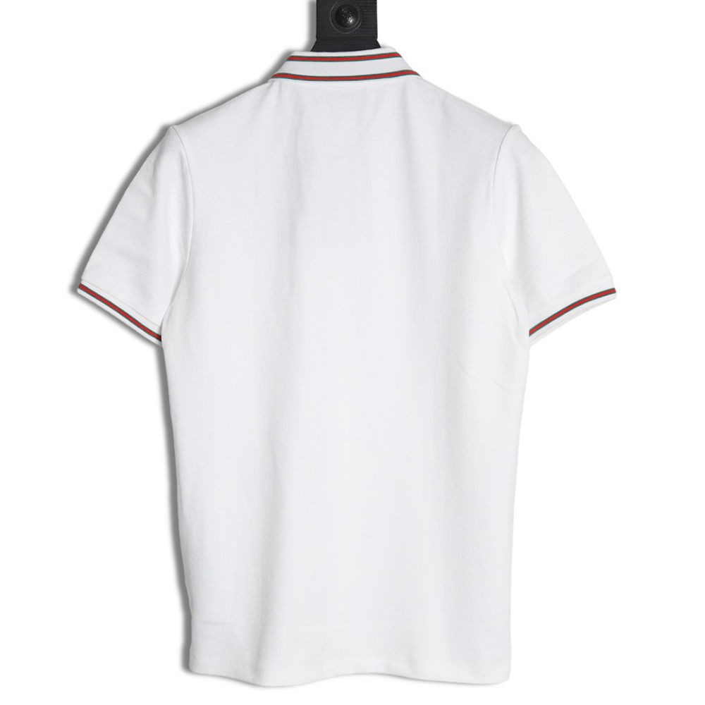 Gucci Neck Lettering Short Sleeve Polo Shirt