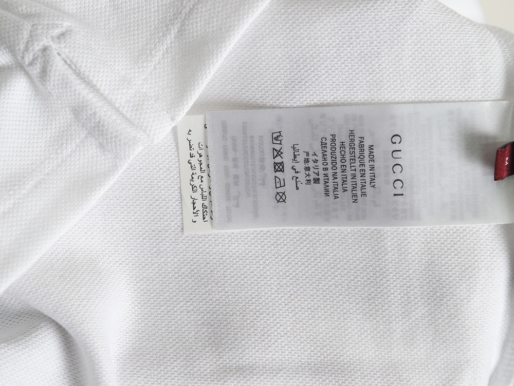 Gucci Neck Lettering Short Sleeve Polo Shirt