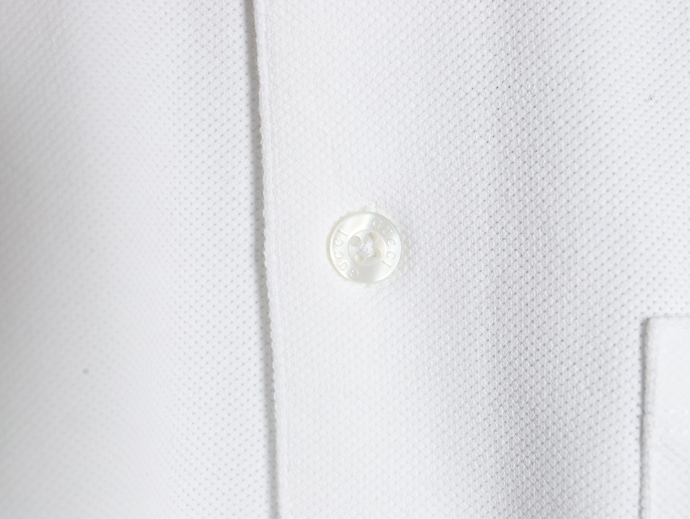 Gucci Neck Lettering Short Sleeve Polo Shirt