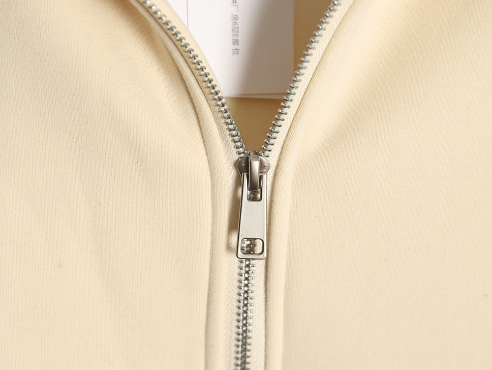Lacoste crocodile embroidered logo fleece zip-up jacket