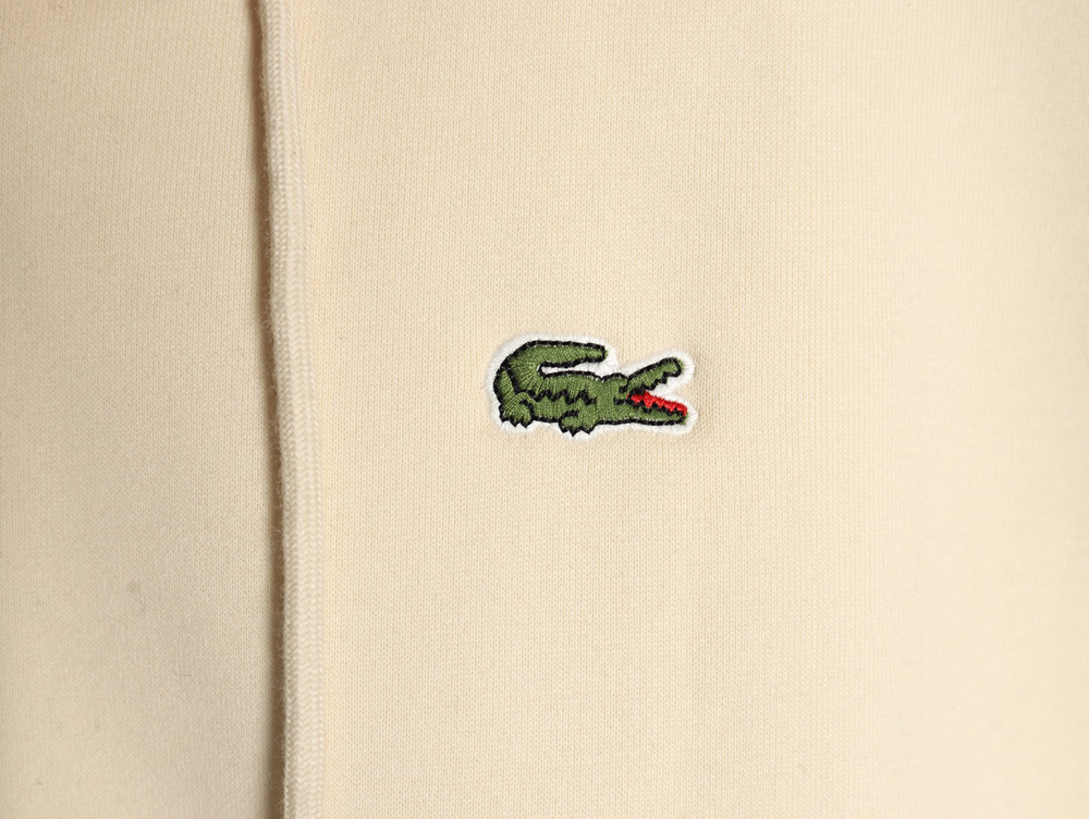 Lacoste crocodile embroidered logo fleece zip-up jacket