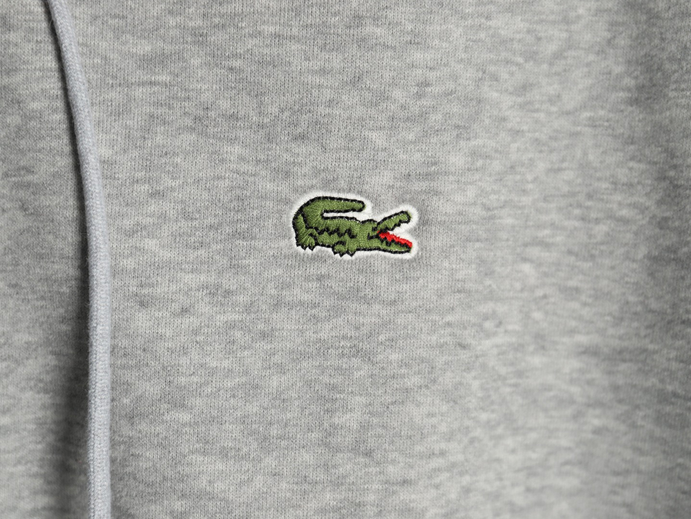 Lacoste crocodile embroidered logo fleece zip-up jacket TSK2