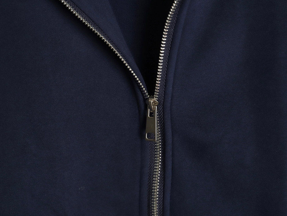 Lacoste crocodile embroidered logo fleece zip-up jacket TSK4