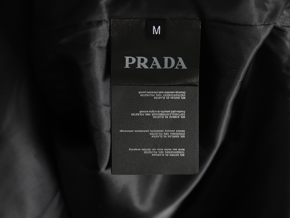 Prada Cashmere Triangle Logo Shirt Jacket