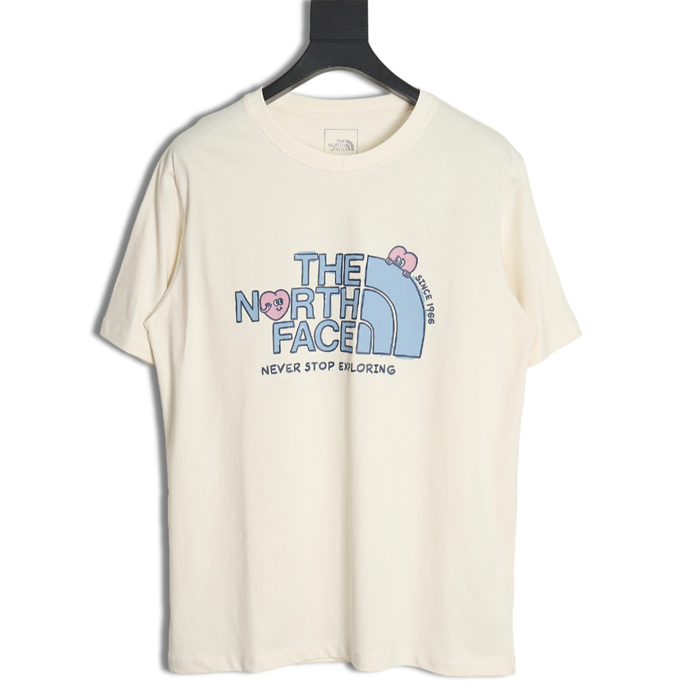 The North face heart print short-sleeved T-shirt