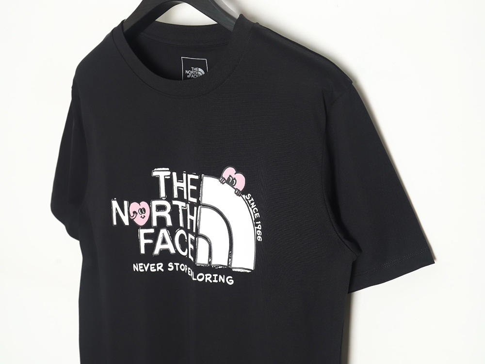 The North face heart print short-sleeved T-shirt TSK1