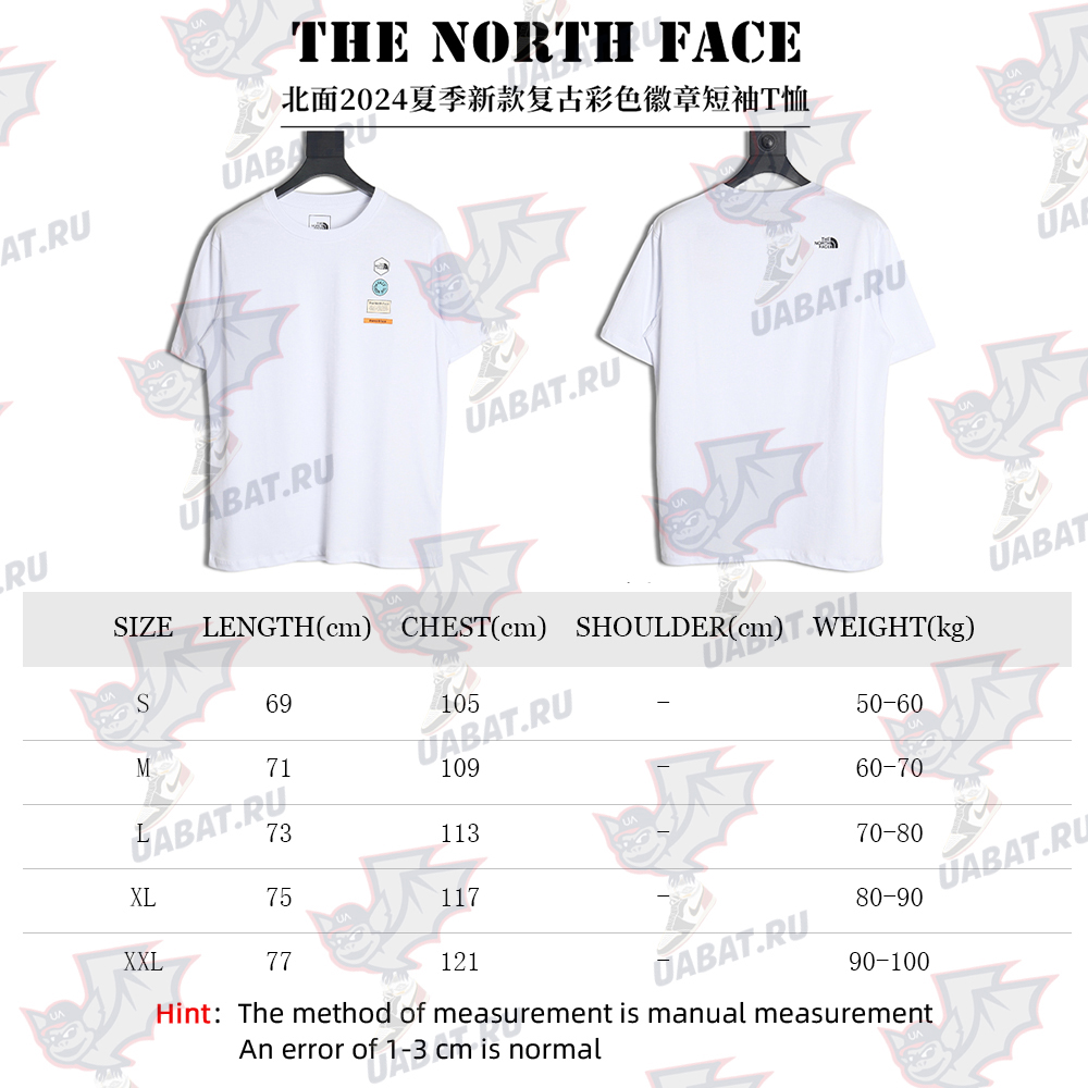 The North face retro color badge short sleeve T-shirt