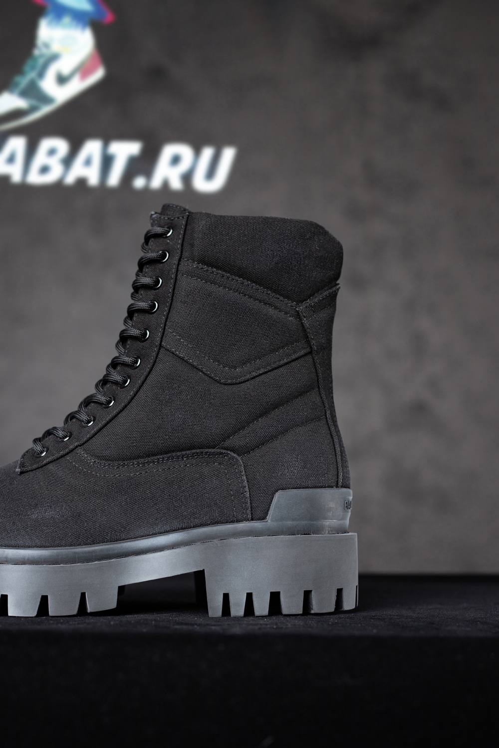 Balenciaga lace-up combat boots