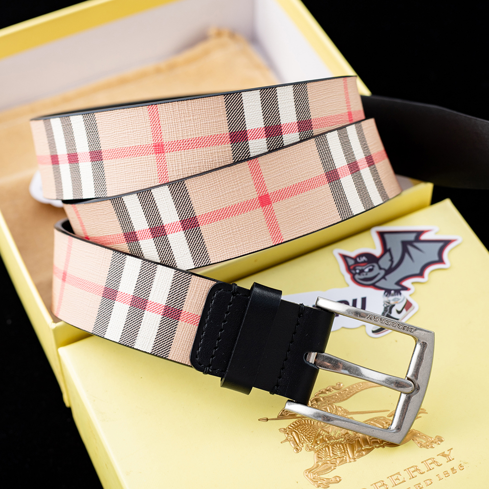 Burberry Pin buckle Vintage check belts 28AC00